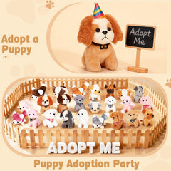 Niceup puppy plush variety types for colorful party favors