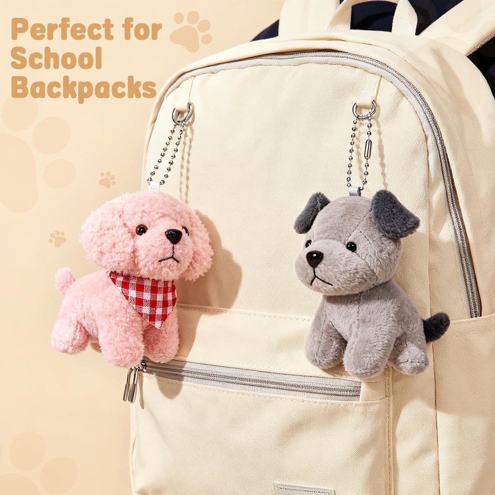Niceup teddy dogs with red checkered scarves add playful flair