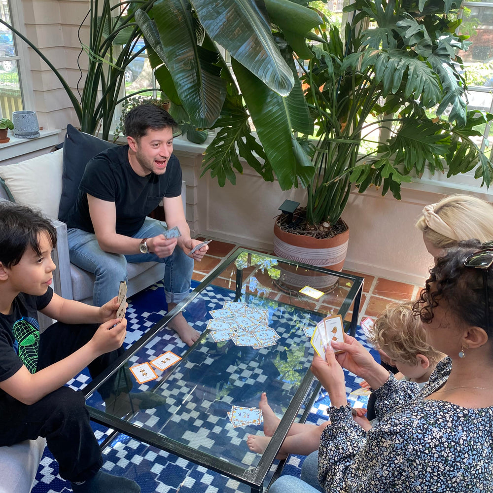 Bird Call setup: easy to arrange for game night with minimal prep.