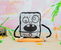 Nickelodeon DoodleBob ultra-soft plush material for cozy hugs.