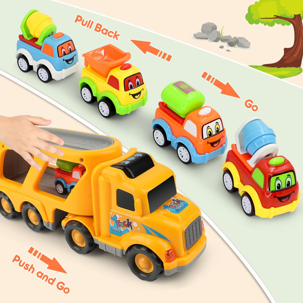 Nicmore carrier-trailer separable cab enabling flexible imaginative play.