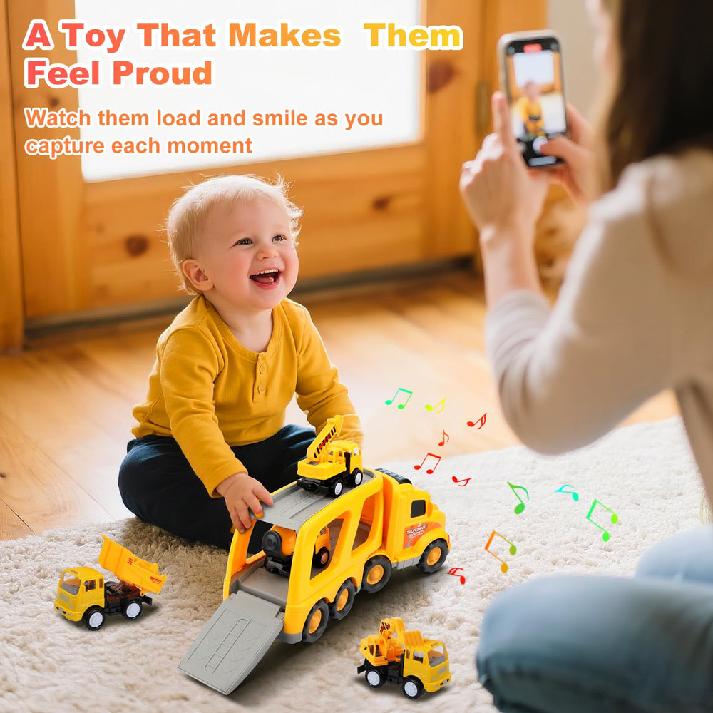 Nicmore mini mixer truck supports sequencing and cause-and-effect fun.