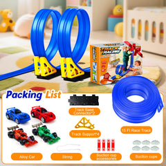 Nicmore portable track ideal for trips, parties, and family events.