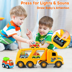 Nicmore pull-back trucks encourage quick pushes and independent play.