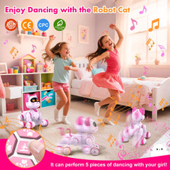 Nicmore Robot Cat can be programmed for unique dance sequences.