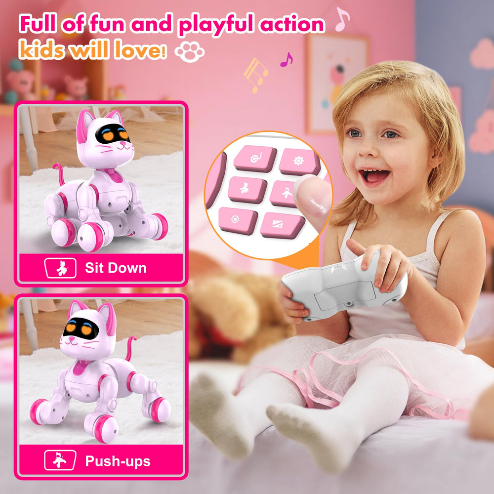 Nicmore Robot Cat twisting waist adds humorous, dynamic moves to performances.