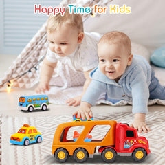 Nicmore taxi vehicle for toddlers promotes role-play and fine motor skills.