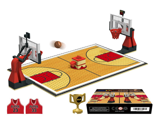 Nicolababe basketball court baseplates for imaginative play and compatibility