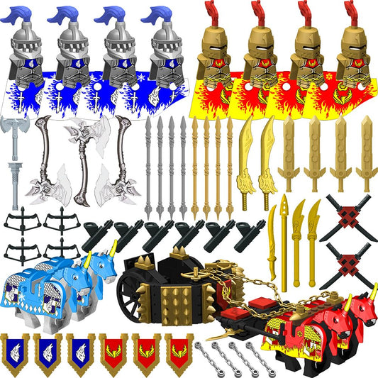Nicolababe knight armor set for minifigures, adds detailed armor for storytelling.