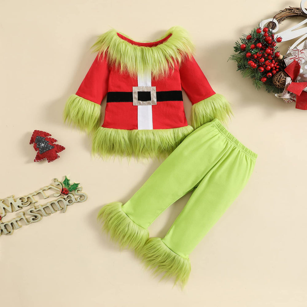 Nicoxijia plush trim detail adds cozy festive flair to the outfit.