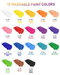 Nicpro color wheel included to guide color mixing and learning.