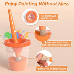 Nicpro colorful brushes enable smooth strokes and precise lines.