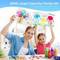 Kids painting together with Nicpro set promotes early learning and collaboration