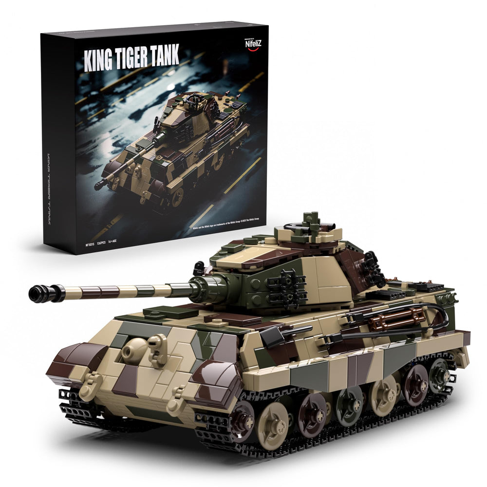 Nifeliz King Tiger Tank engine detail with metallic paint for realism