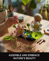 Nifeliz Lotus Building Set shows detailed petals for tranquil crafting moments