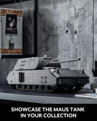 Nifeliz Maus tank model showing adjustable aiming for dynamic poses.