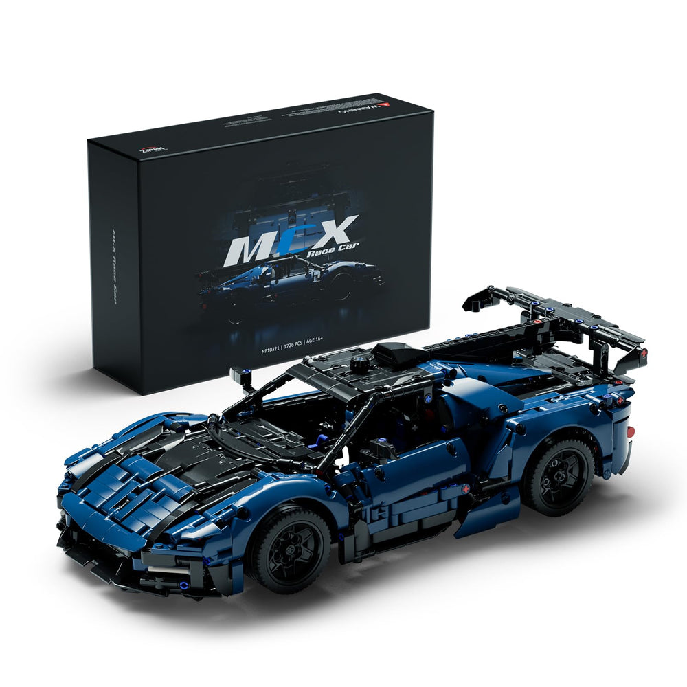 Nifeliz MCX race car build set for adult collectors and hobbyists.