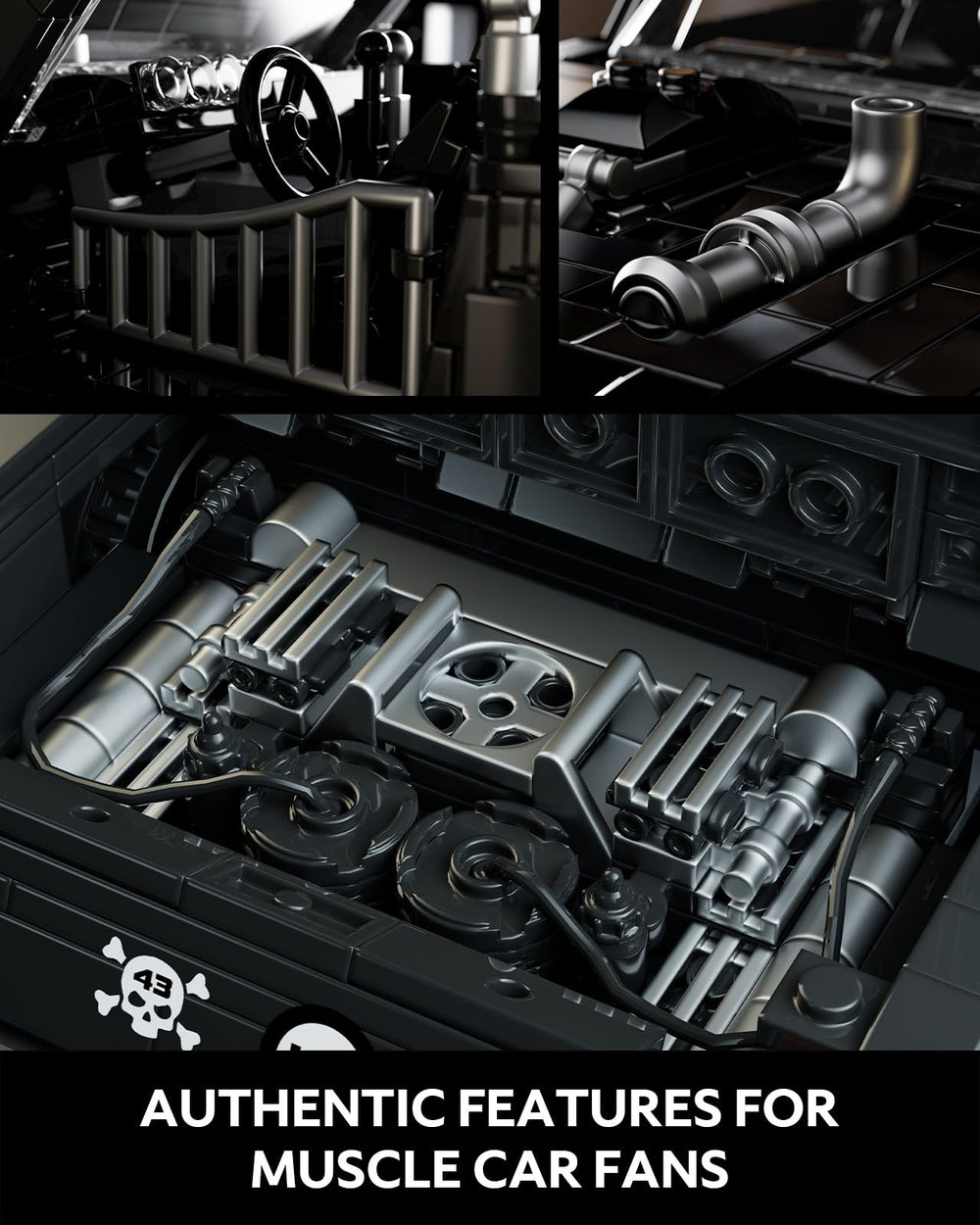 Nifeliz Mini HOONIKEN engine-detail close-up highlights intricate parts for collectors