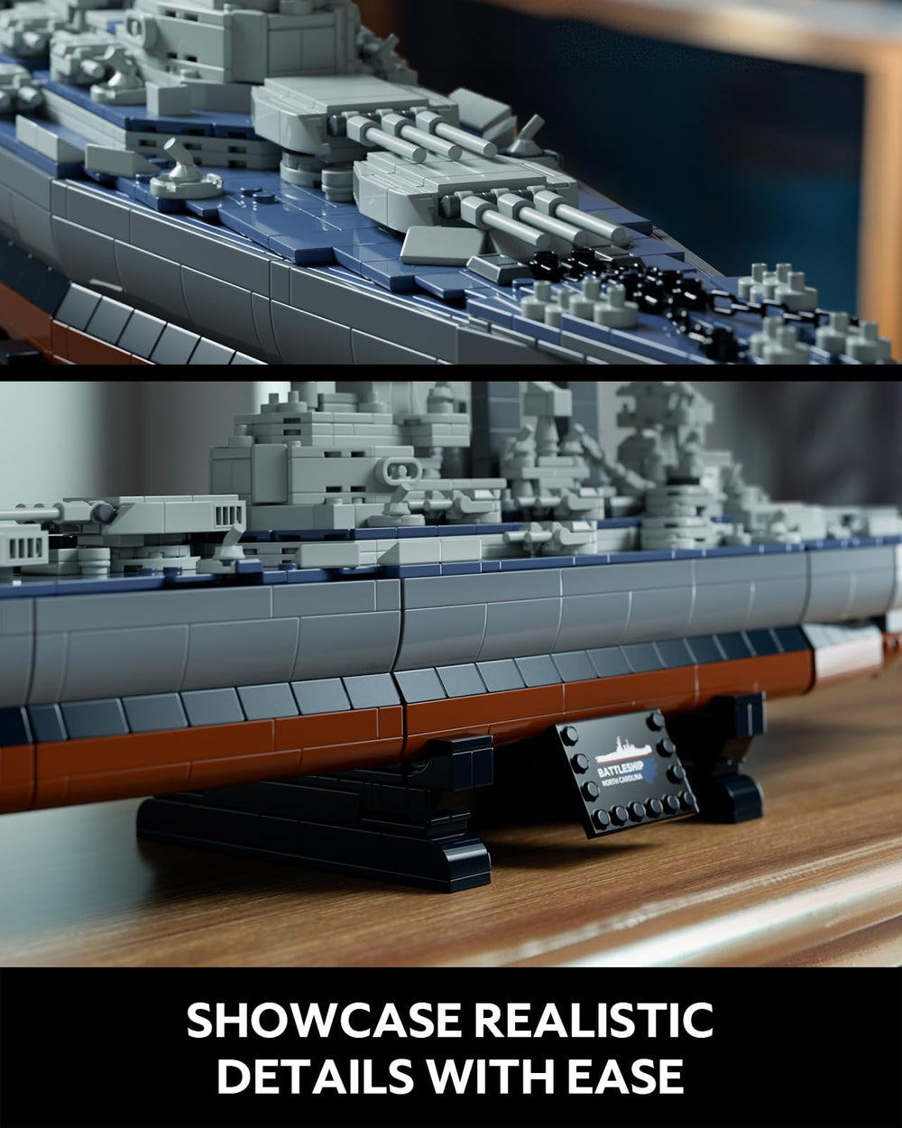 Nifeliz North Battleship pieces organized in numbered bags for smooth build