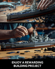 Nifeliz North Battleship close-up reveals detailed hull and deck craftsmanship