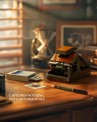 Nifeliz Plexoid BX-70 with metallic painted parts evokes vintage camera aesthetics