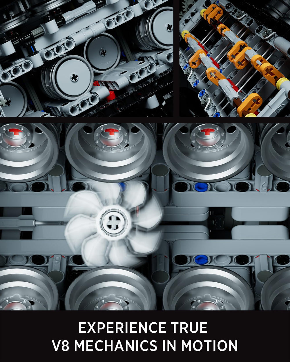 Nifeliz V8 valve assembly highlights precise mechanics for hobbyists.