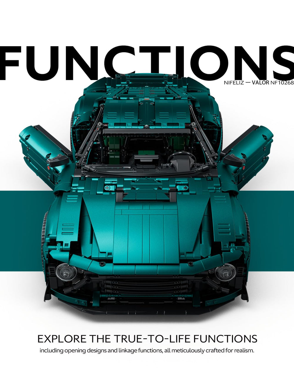 Nifeliz Valor adjustable seats highlight interior realism during display or study
