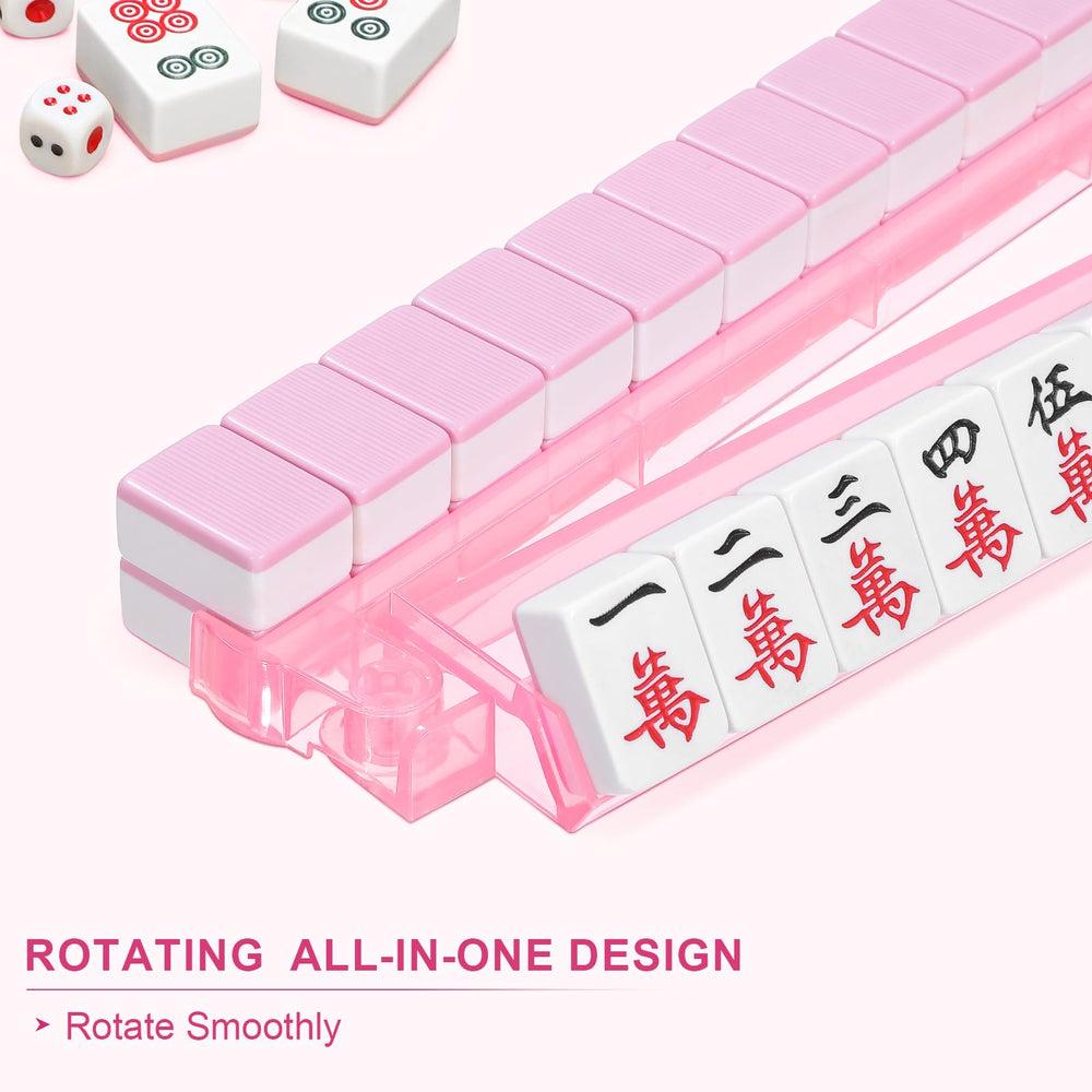 Niflirt clear acrylic mahjong racks offer a modern look for organized gameplay.