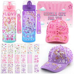Nigifter water bottle pink 600ml with leak-proof design for school and travel