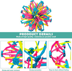 NIHAKSOI colorful expandable ball—colors aid recognition and playful learning.