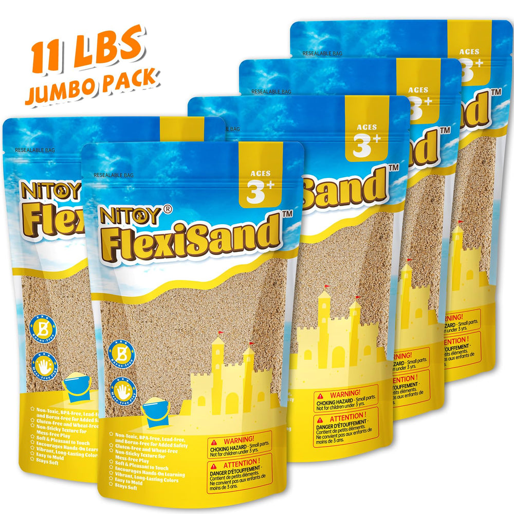 NiToy FlexiSand binding property enables easy cleanup and less mess.