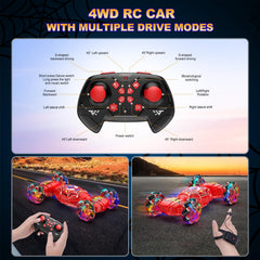 Nikuku remote car executes snake-like drift for exciting action.