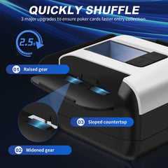 Nileole quiet engine shuffles with minimal noise for a calmer table.