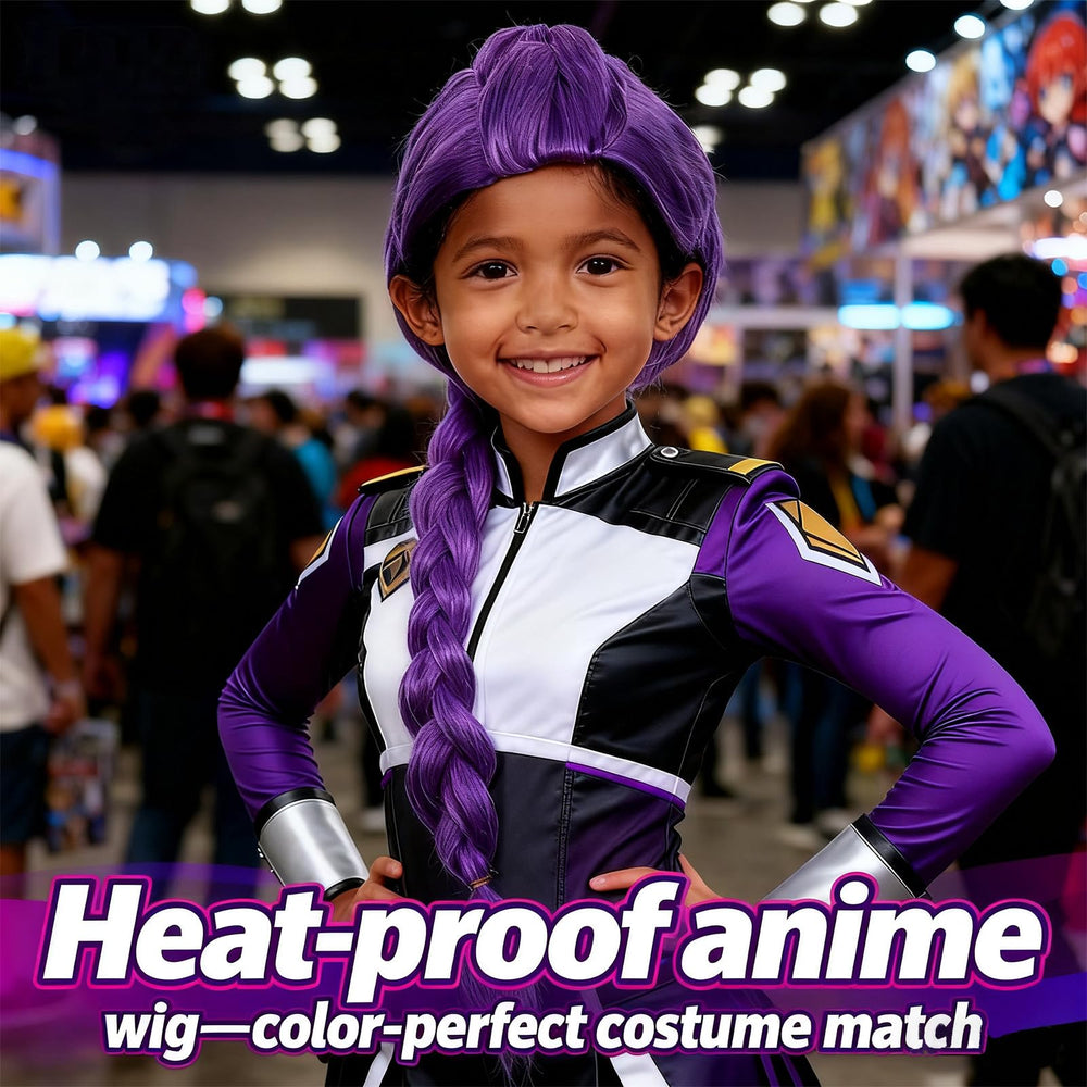 Nimbleleap demon hunter-inspired wig adds a character finishing touch for costumes.