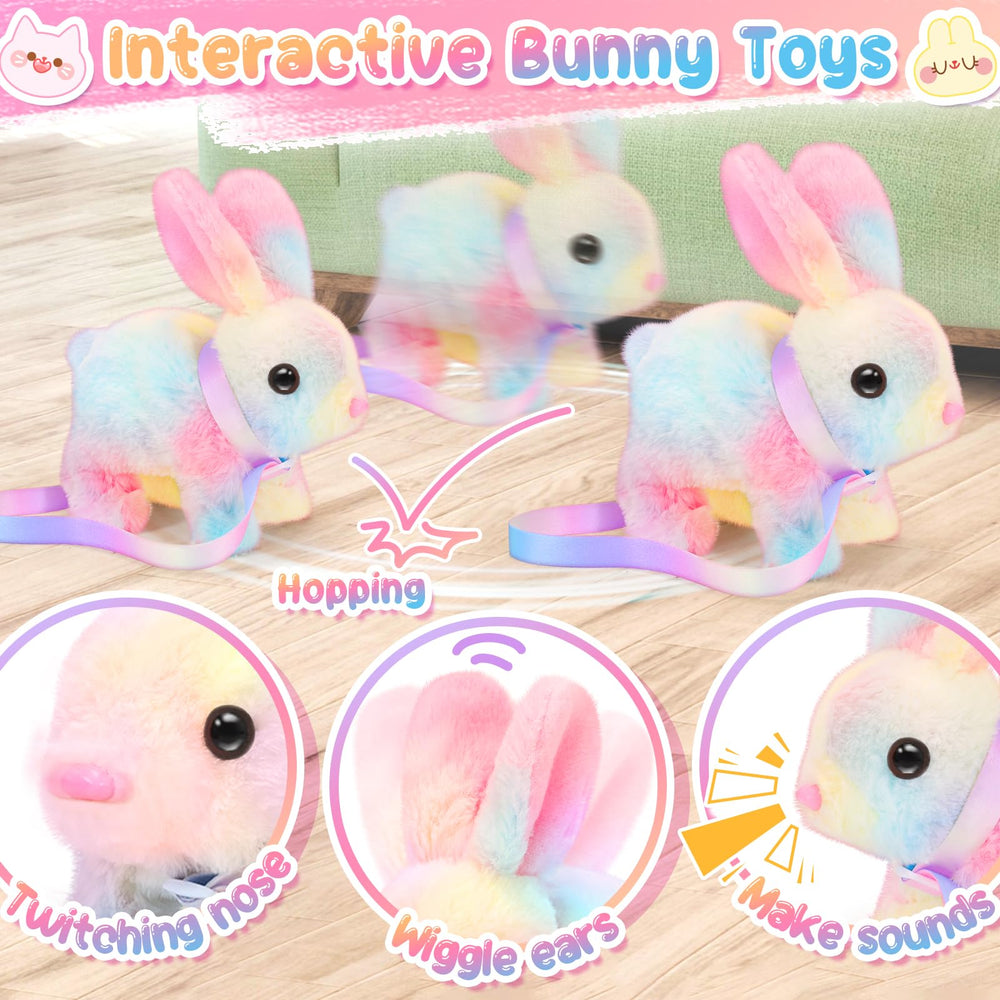 NINAOR bunny with scissors supports creative pretend beauty routines