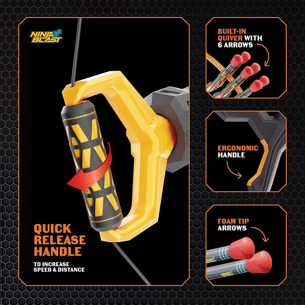 Ninja Blast ergonomic design provides comfortable grip and steady aiming.