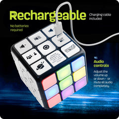 Ninja Blast cube lights flash in SATELLIGHTS mode for disco lights and party music