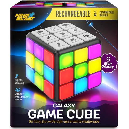 Ninja Blast Rechargeable Cube in space race mode for immersive solo play