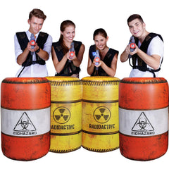 NINOSTAR 4 Barrels Inflatables used as party decor to heighten excitement.