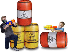 NINOSTAR 4 Barrels Inflatables feature high visibility colors for quick spotting.