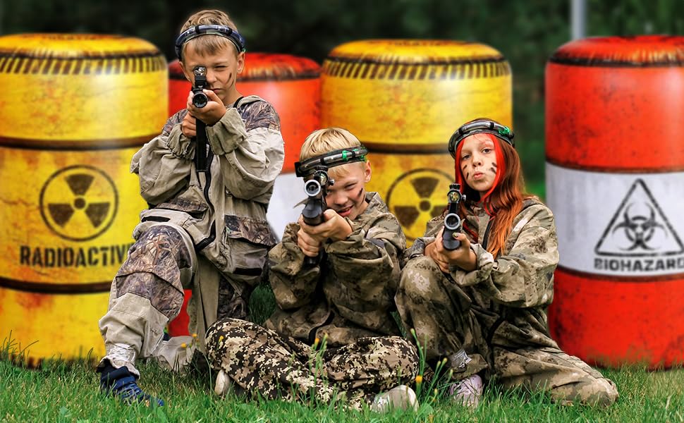 NINOSTAR Sand Bags Barrier inflatable provides realistic defense lines for epic skirmishes