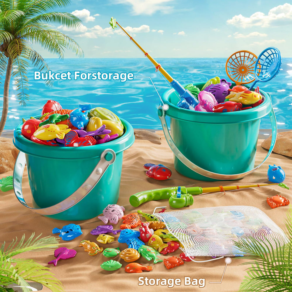 NIPLOOOW 51 fish pieces help colorful sorting and counting activities