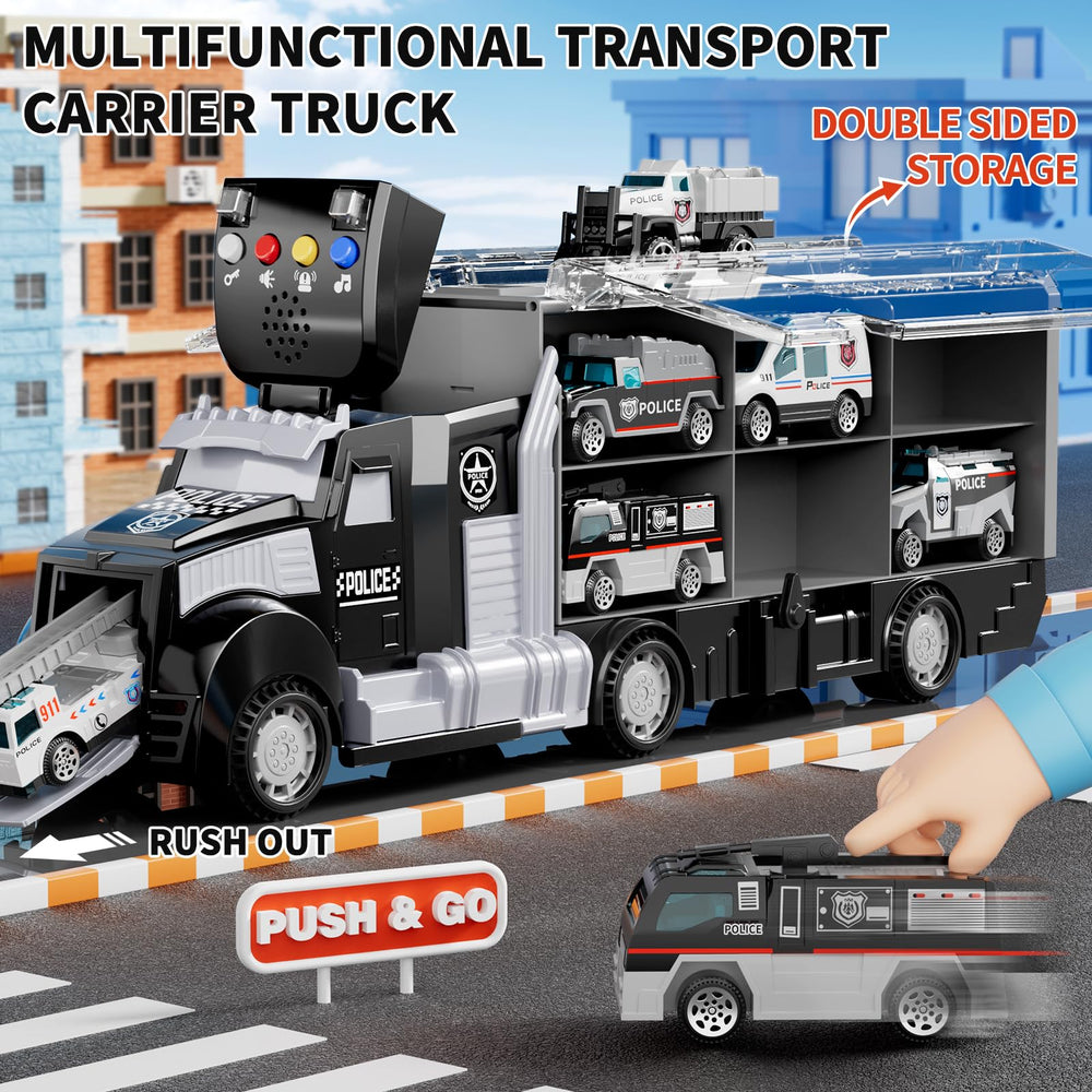 NIPLOOOW ambulance truck adds rescue-themed role play to outdoor or classroom setups.