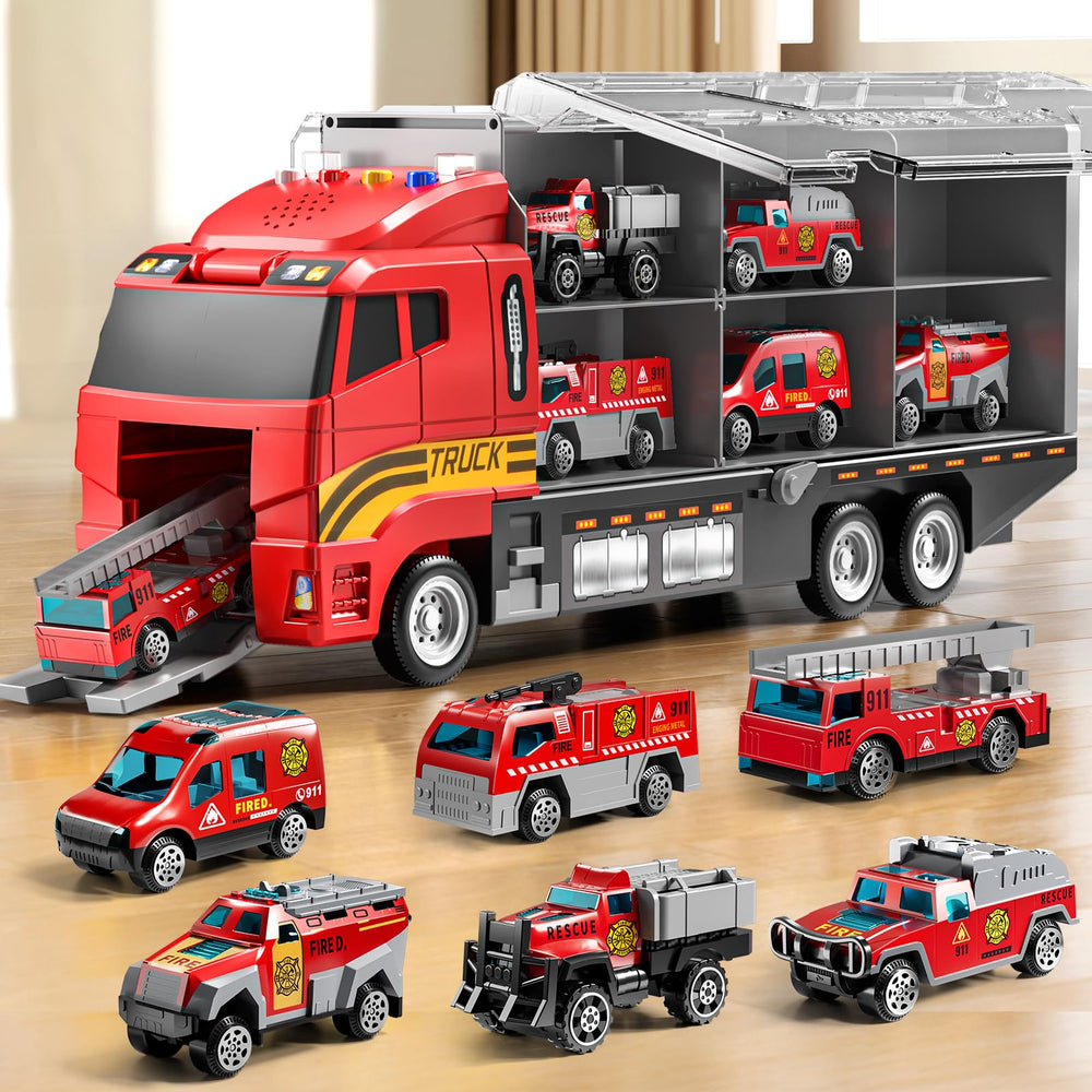 NIPLOOOW fire-truck-play-set-mat inspires imaginative play and teamwork.