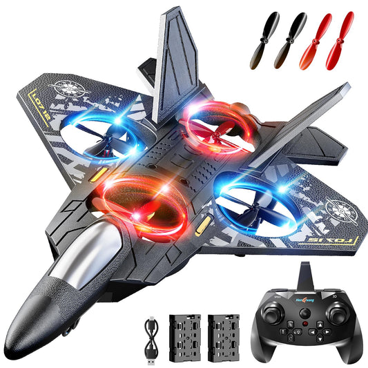 NIPLOOOW foam RC plane with lights for exciting day and night flights.