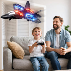 NIPLOOOW foam RC plane safe-prop with protective design for kids.