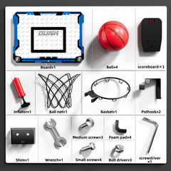 NIPLOOOW family-friendly setup brings indoor basketball fun to home.