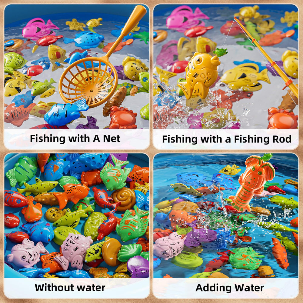 NIPLOOOW 35-fish set enriches counting and color learning during bath
