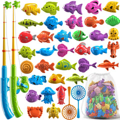 NIPLOOOW magnetic fishing game extendable rod boosts hand-eye coordination during play