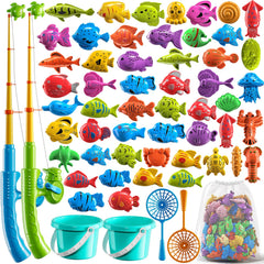 NIPLOOOW magnetic fishing rods extended for versatile, longer-reaching play sessions